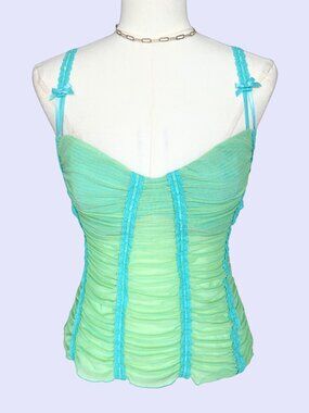 Y2K Victoria’s Secret Pastel Lace Corset Top